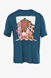Hummel Hmlandre Oversize Erkek Mavi T-Shirt 911880-7511