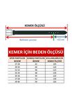 Pierre Cardin PC401 Erkek 4 cm Hakiki Deri Kemer Lacivert