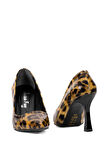 Elit Mst1383R Kadın Stiletto Leopar