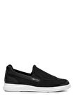 King Paolo F1182 Loafer Krakers Erkek Memory Foam Casual Ayakkabı Siyah