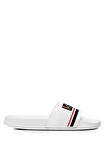 U.S. Polo Assn. 10198404 5M Band 5FX Erkek Düz Terlik Beyaz
