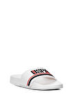 U.S. Polo Assn. 10198404 5M Band 5FX Erkek Düz Terlik Beyaz