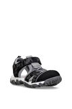 Elit ŞA-F-041-25Y Filet Erkek Çocuk Düz Sandalet Siyah