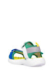 Benetton BN-1406 Patik Erkek Çocuk Düz Sandalet Yeşil