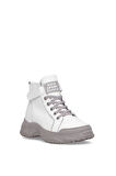 Guja 25K310-5 Kadın Hakiki Deri Sneaker Bot Gri