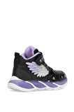 Pepino FK25-2040 Filet Kız Çocuk Sneaker Bot Siyah - Lila