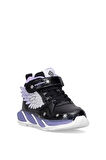 Pepino FK25-2040 Patik Kız Çocuk Sneaker Bot Siyah - Lila
