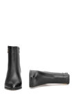 Elit Marivonne Kadın Hakiki Deri Topuklu Bot Siyah