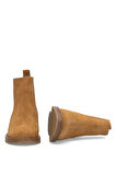 Elit Evelindra Kadın Hakiki Süet Deri Chelsea Bot Taba