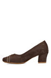 Elit PM280 K541 Kadın Klasik Topuklu Ayakkabı Kahverengi