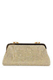 Guja 25KC1284 Kadın Taşlı Abiye Çanta Altın