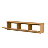 Neon Duvara Monte 3 Kapaklı TV Sehpası – 160 cm – Minimal Tasarım, Atlantik Çam