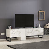 T0016 Kapaklı, Metal Ayaklı, Tv Sehpası
