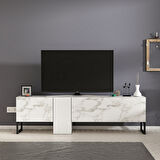 T0016 Kapaklı, Metal Ayaklı, Tv Sehpası