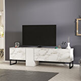 T0016 Kapaklı, Metal Ayaklı, Tv Sehpası
