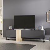T0016 Kapaklı, Metal Ayaklı, Tv Sehpası