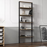 Hero 5 Raflı Modern Kitaplık - 180 cm