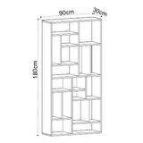 Nicola Kitaplık – 18 Raflı, Modern Kütüphane
