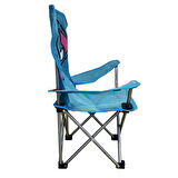 Katlanır Çocuk Sandalyesi Mavi - Fil Desen