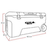 IGLOO CoreMAX 75 Tekerlekli Buzluk 75 Litre