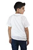 Kısa Kol Şile Bezi Bodrum Erkek Çocuk Tshirt Beyaz