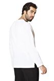 Uzun Kol Şile Bezi Bisiklet Yaka Erkek Tshirt Beya