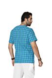 Kısa Kol Şile Bezi Bisiklet Yaka Erkek T-Shirt Min