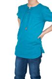Kısa Kol Şile Bezi Zımbalı Erkek Çocuk Tshirt Petr