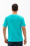 Kısa Kol Şile Bezi Bisiklet Yaka Erkek T-Shirt Tur