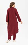 Edanur Şile Bezi Tunik Bordo Brd