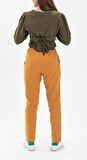 Kemerli Pazen Pantolon Hardal