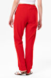 Şile Bezi Cepli Kadın Yazlık Pantolon Kırmızı Krmz