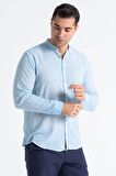 Uzun Kol Poplin Ege Erkek Gömlek Buz Mavi Bmv
