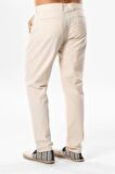 Gabardin Erkek Pantolon Krem Krm