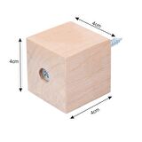 Masa Sandalye Mobilya Koltuk Ayak Yükseltici 6'lı Boy 40 mm Boyasız
