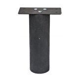 Ahşap Ayak Mobilya Baza Koltuk Kanepe Ünite Sehba Dolap Ayağı Boy 12 cm Çap 4 Cm Siyah