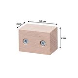 Masa Sandalye Koltuk Kanepe Ünite Ayak Yükseltici Ağaç Takoz  Boy 4 cm En 55 mm