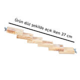 Fare Hamster Ginepig Tavşan Gine Domuzu Kuş Tüneği Merdiveni Tünek Oyun Parkuru Boy 37 cm