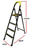 Leo 3+1 Basamaklı Metal Merdiven