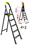 ERTEKPA Leo 4+1 Basamaklı Metal Merdiven