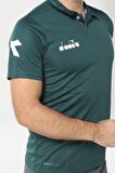Diadora Nacce Koyu Yeşil Polo Yakalı T-Shirt  -  1TSR06-KoyuYeşil