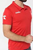 Diadora Nacce Kırmızı Polo Yakalı T-Shirt  -  1TSR06-Kırmızı
