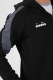 Diadora Satürn Kamp Eşofmanı Kapşonlu Tek Üst Siyah-2xl