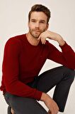 ERKEK BORDO STANDART BİSİKLET YAKA TRİKO