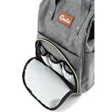 Gulz Su Geçirmez Unisex Bebek Bakım Çantası Açık Gri