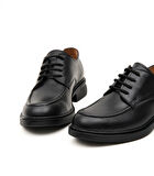 Bağcıklı Kadın Loafer Ayakkabı Hakiki Deri Kauçuk