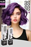 Asse 60 Ml Tüp Saç Boyası 6.22 Patlıcan Moru + 50 Ml Oksidan Sıvısı