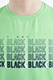 Neon Yeşil Yazı Baskılı O Yaka Standart Kalıp Erkek Çocuk T-Shirt - 11149 | 3-4 Yaş