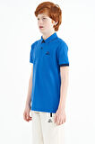 Saks Logo Nakışlı Standart Kalıp Polo Yaka Erkek Çocuk T-Shirt - 11083 | 3-4 Yaş