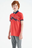 Coral Baskı Detaylı Standart Kalıp Polo Yaka Erkek Çocuk T-Shirt - 11154 | 14-15 Yaş